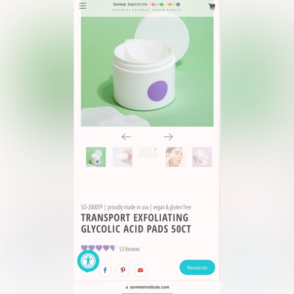 SOMME Institute Transport Exfoliating Glycolic Acid Pads - Picture 3 of 4